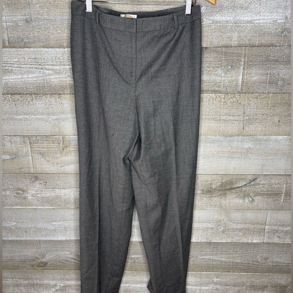 Talbots grey wool dress slack career office trouser pants size 12